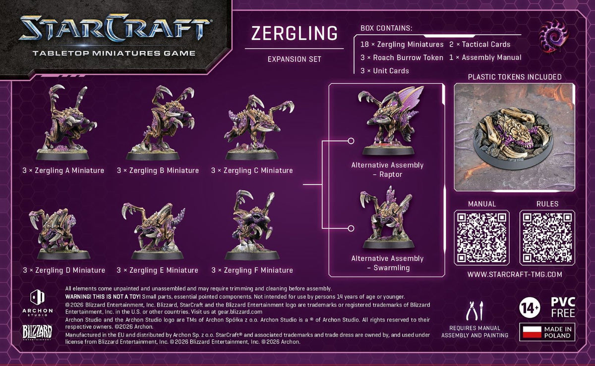 StarCraft Tabletop Miniatures Game: Zerg - Zergling *Expected Release Date of Q3 2026*