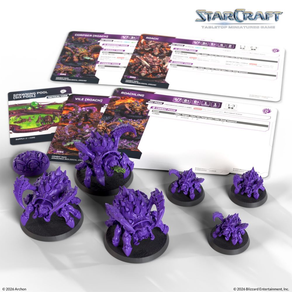 StarCraft Tabletop Miniatures Game: Zerg - Roach *Expected Release Date of Q3 2026*