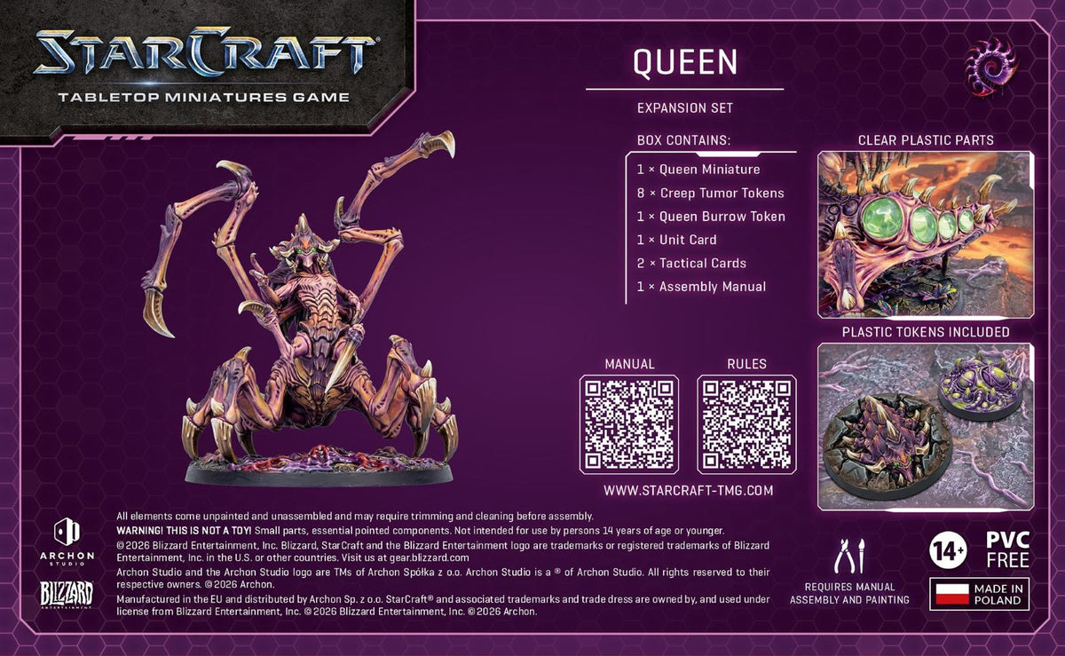 StarCraft Tabletop Miniatures Game: Zerg - Queen *Expected Release Date of Q3 2026*