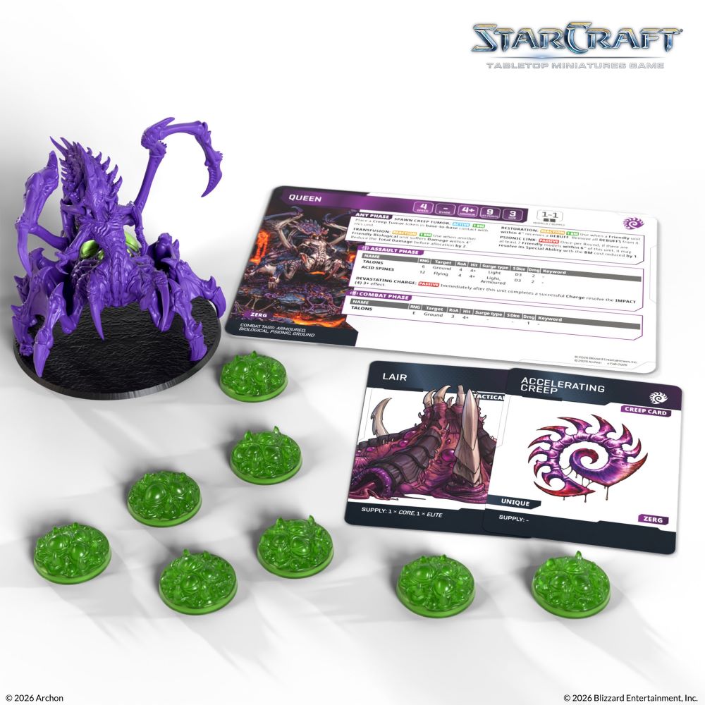 StarCraft Tabletop Miniatures Game: Zerg - Queen *Expected Release Date of Q3 2026*