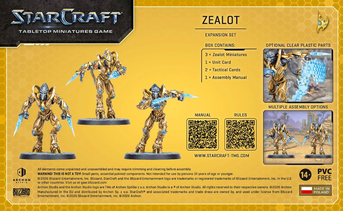 StarCraft Tabletop Miniatures Game: Protoss - Zealot *Expected Release Date of Q3 2026*