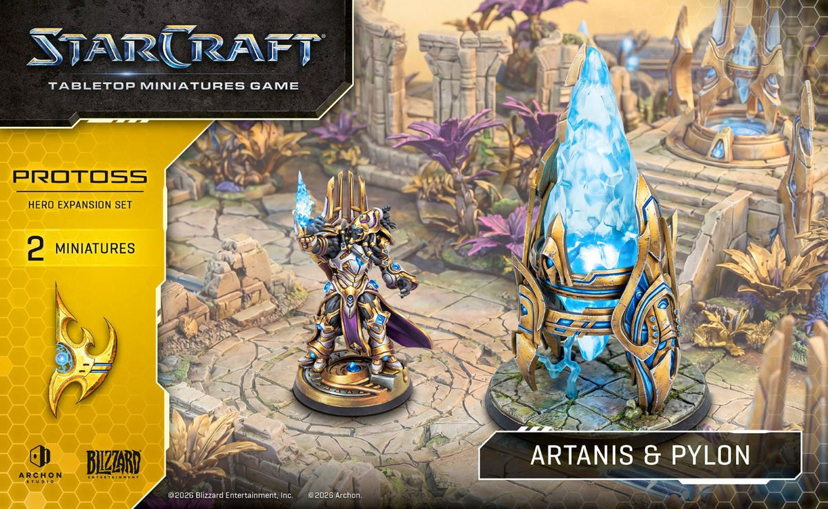 StarCraft Tabletop Miniatures Game: Protoss - Artanis & Pylon *Expected Release Date Q3 2026*