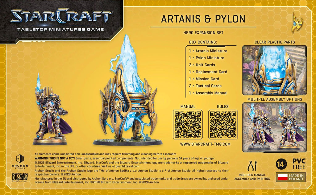 StarCraft Tabletop Miniatures Game: Protoss - Artanis & Pylon *Expected Release Date Q3 2026*