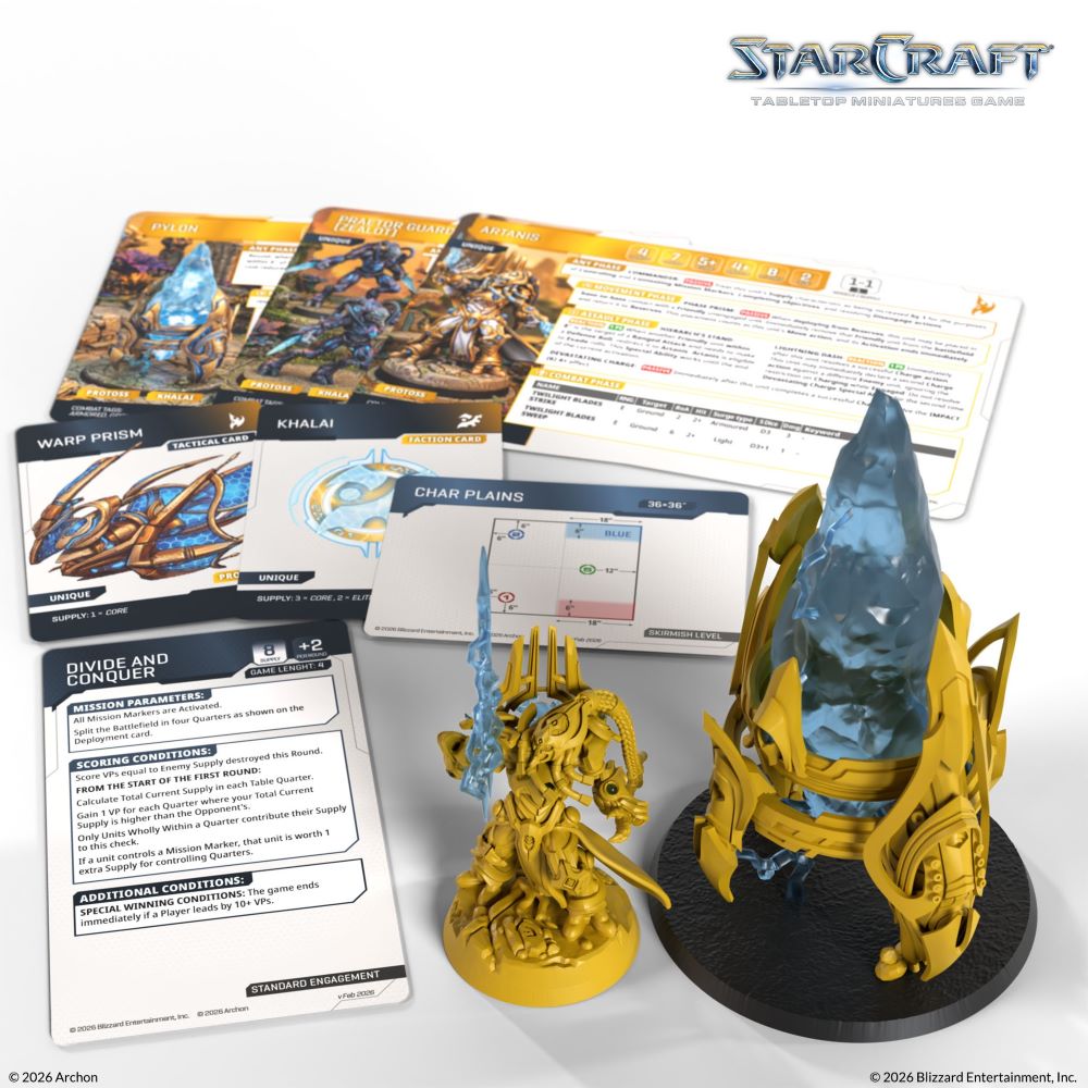 StarCraft Tabletop Miniatures Game: Protoss - Artanis & Pylon *Expected Release Date Q3 2026*