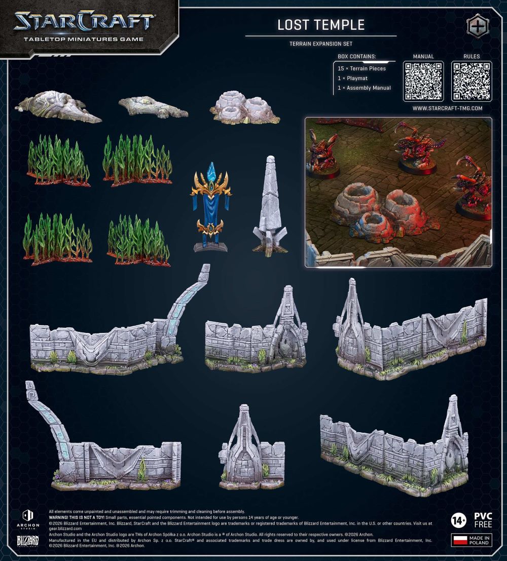 StarCraft Tabletop Miniatures Game: Accessories - Lost Temple Terrain *Expected Release Date Q3 2026*